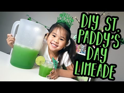 DIY St  Paddy's Day Limeade | Easy Green Mango Limeade Recipe