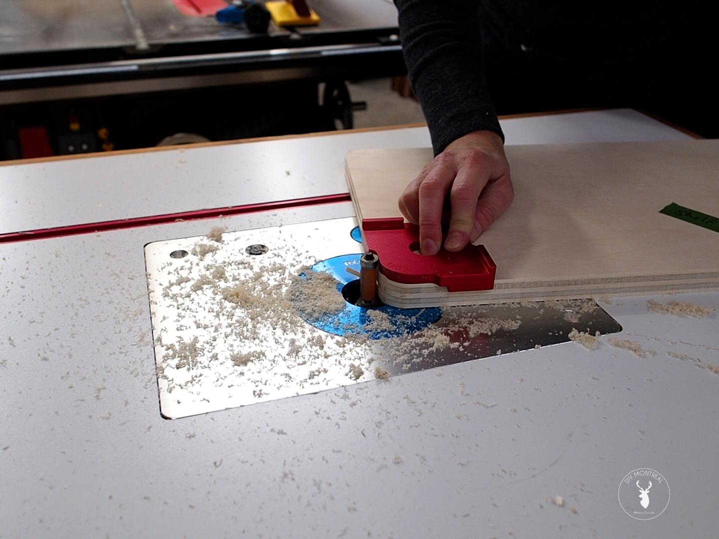 DIY Standing Desk Converter - corner rounding with radius jig.jpg