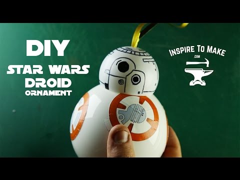 DIY Star Wars bb-8 droid Christmas Ornament