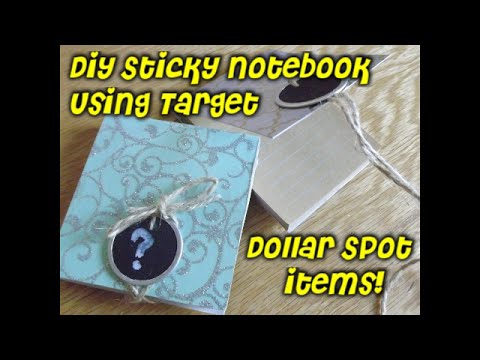 DIY Sticky Note book using Target Dollar spot Items