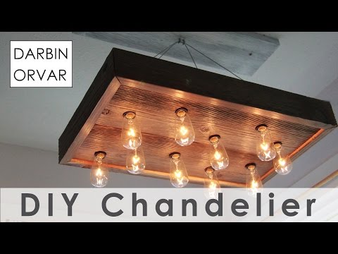 DIY String Light Chandelier for $40