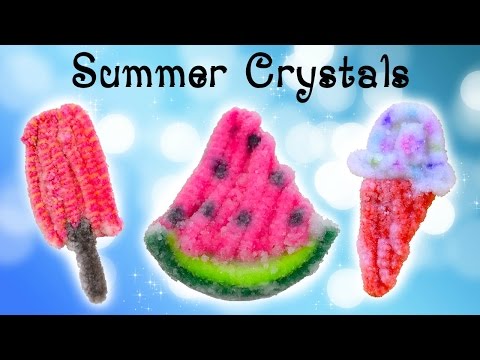 DIY Summer Treat Crystals // DIY Summer Room Decor: Watermelon, Popsicle, and Ice Cream