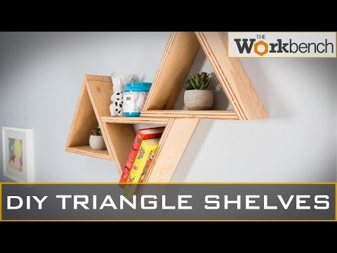 DIY TRIANGLE SHELVES UNDER $20