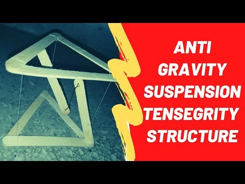 DIY Tensegrity structure | Anti gravity suspension structure