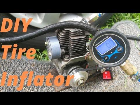 DIY Tire Inflator/Compressor from 2 Stroke Engine