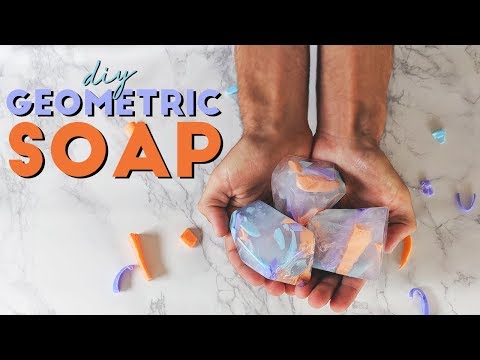 DIY Trendy Geometric/Gemstone Soaps