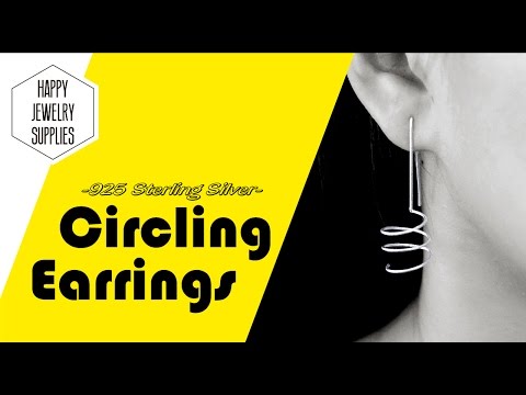 DIY Tutorial - How to Made 925 Sterling Silver Circling Earrings