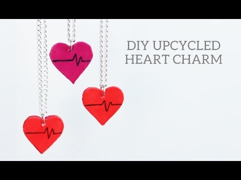 DIY Upcycled Heart Layered Necklace // with That's Zoe