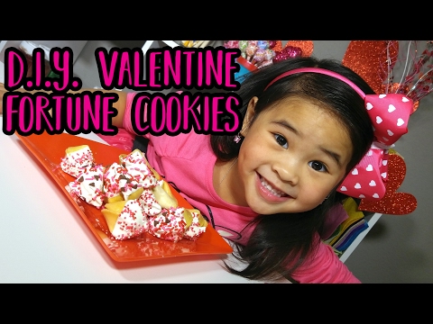 DIY Valentine Fortune Cookies | Valentine Gift Idea &amp;amp; Recipe