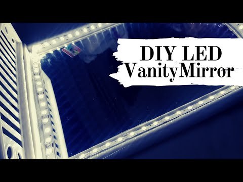 DIY Vanity Mirror in easy steps (using LED strip lights)