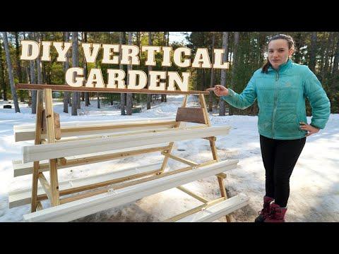 DIY Vertical Gutter Garden &amp;amp; OffGrid Irrigation System!