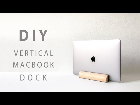 DIY Vertical Laptop Dock