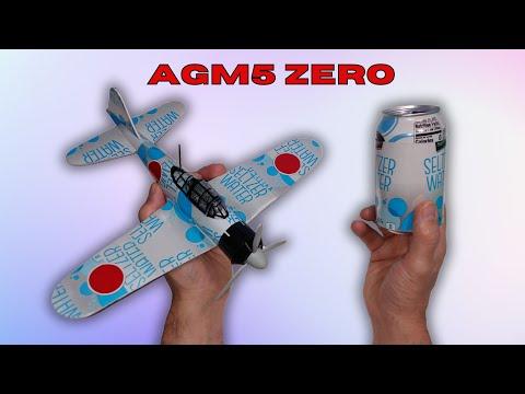 DIY WW2 Soda Can Airplane: Incredible soda can AGM5 Zero YOU Can Make!