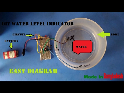 DIY Water level indicator &amp;amp; Touch Switch in one video . Easy circuit hack !!!