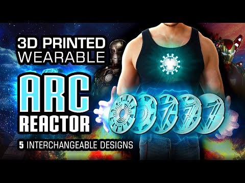 DIY Wearable Iron Man Arc Reactor with 5 Interchangeable Faceplate Designs (3D Printed)