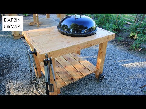 DIY Weber Grill Cart BBQ Station