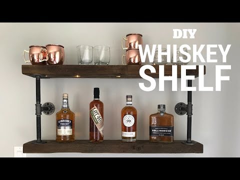 DIY Whiskey Shelf