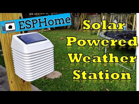 DIY WiFi Solar Powered Weather Station with ESPHome