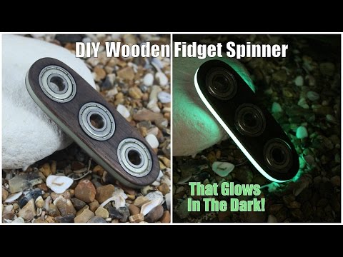 DIY Wooden Fidget Spinner That Glows In The Dark