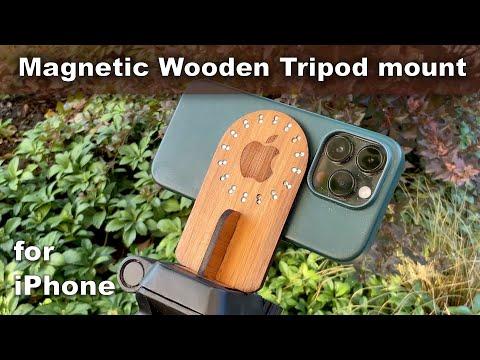 DIY Wooden MagSafe Tripod Mount for iPhone | How To Make