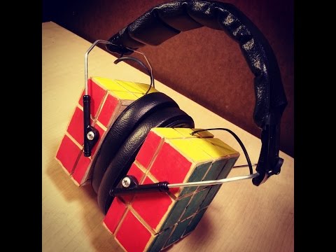 DIY Wooden Rubik's Cube Bluetooth Headphones