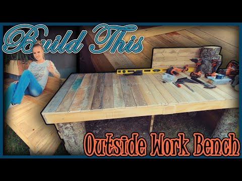 DIY Workbench - How to build an easy cheap workbench - Perfect Woodworking Bench - Outside Table