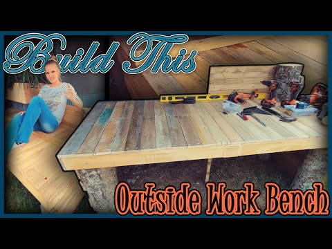 DIY Workbench - How to build an easy cheap workbench - Perfect Woodworking Bench - Outside Table