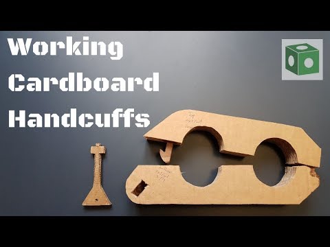 DIY Working Cardboard HandCuffs | Kreative Cube