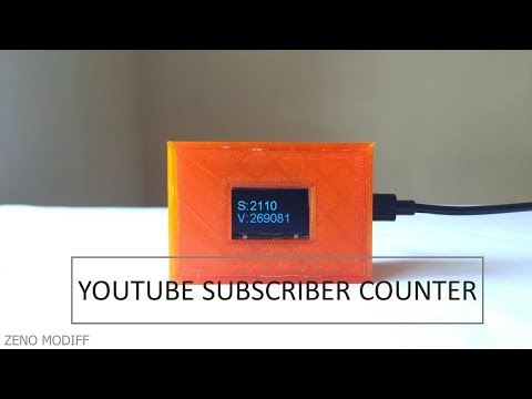 DIY Youtube Subscriber Counter Using Esp32