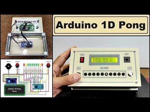 DIY addictive Arduino 1D Pong game