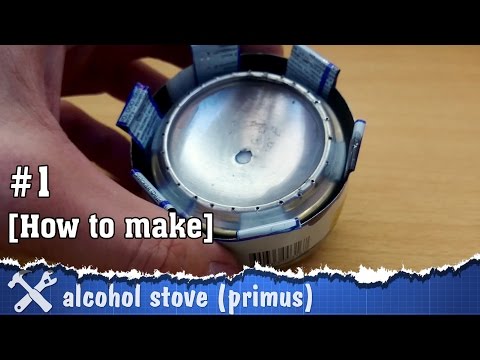 DIY alcohol stove made of soda cans