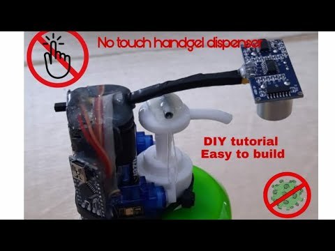 DIY auto handgel/soap dispenser with arduino/easy to build easy to use