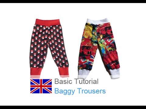 DIY basic sewing tutorial baggy trousers / baggy pants / jogger pants