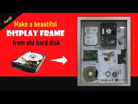 DIY craft Convert an old hard disk to a beautiful frame