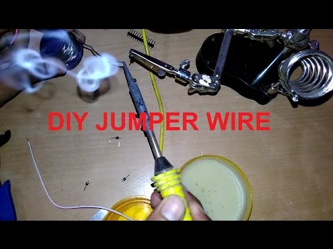 DIY jumper wires male to male for arduino prototyping