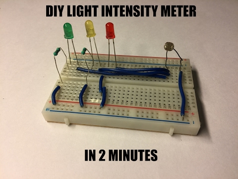 DIY light intensity meter in 2 minutes