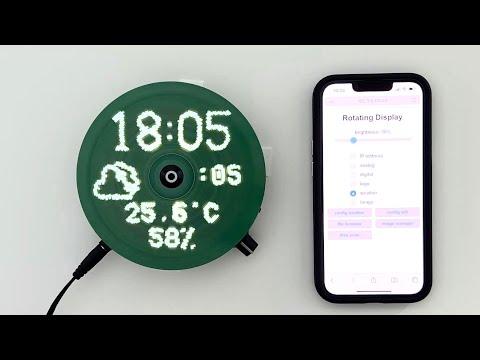 DIY rotating LED display - UPDATE. Arduino &amp; ESP microcontrollers. POV(persistence of vision)