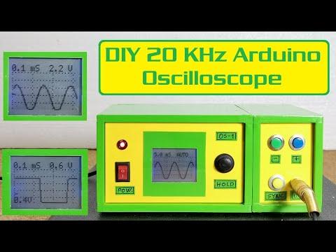 DIY simple 20 kHz Arduino Oscilloscope on Nokia N5110 Lcd dispaly