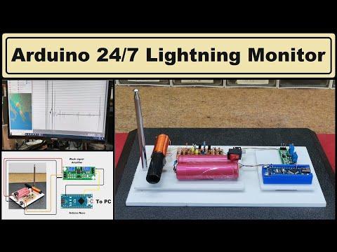 DIY simple Arduino 24 /7 Lightning monitoring system with graph and data logging