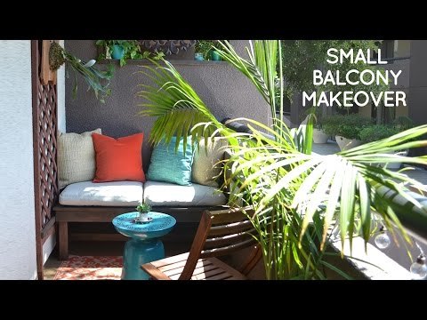 DIY small rental balcony makeover on a budget