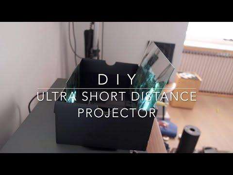 DIY ultra short distance projector