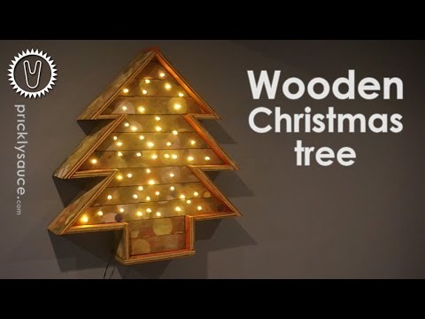 DIY wood Christmas tree - How to make