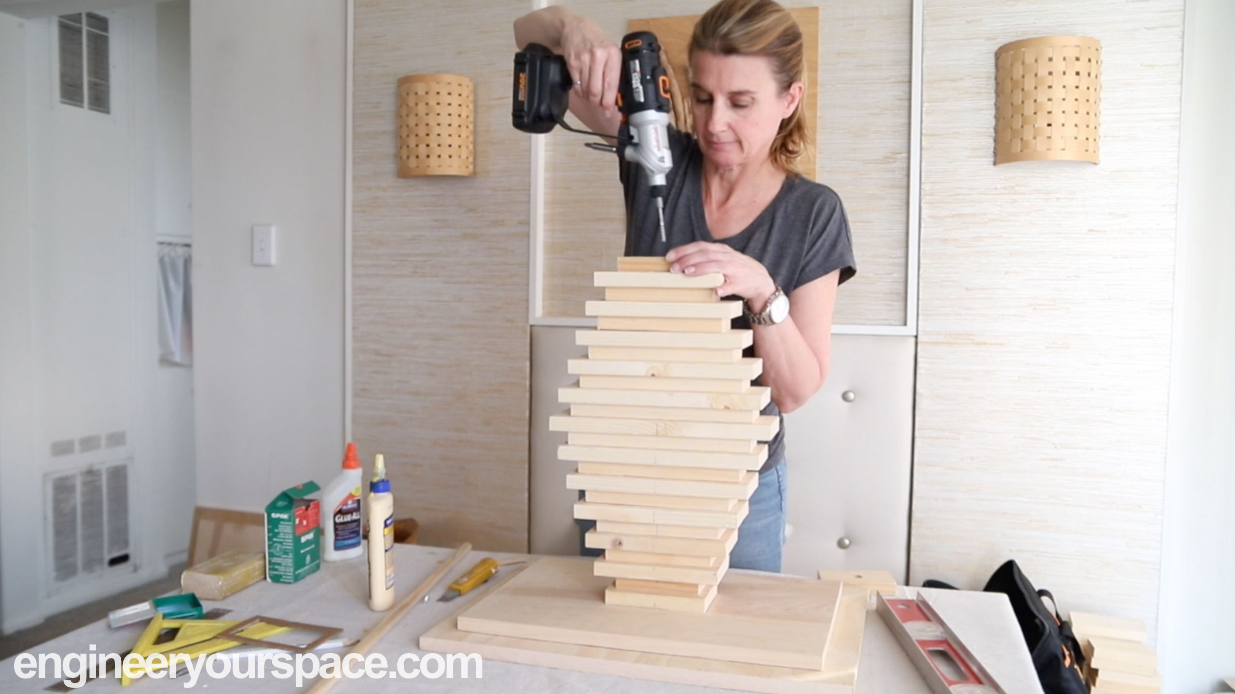 DIY-Pedestal-Side-Table-attaching-the-boards.jpg