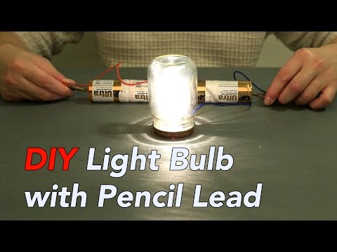 DIYbama - Interesting Light Bulb Experiment Using Pencil Lead