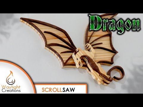 DRAGON Scroll Saw Wood Art | Free Pattern