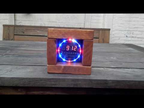 DS1302 Rotating LED clock Ebay DIY Kit custom case.