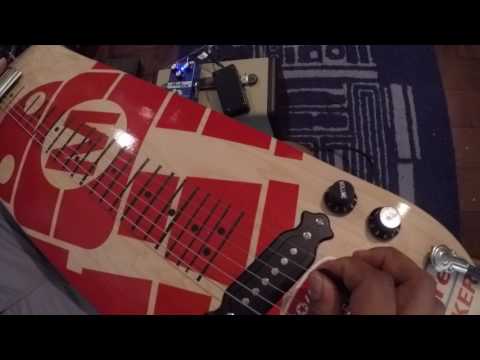 DYI - Skateboard Lap Slide Guitar