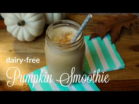 Dairy-Free Pumpkin Smoothie! vegan + gluten free | Justine Marie