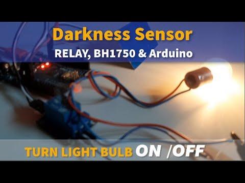 Darkness Sensor and Relay to Turn the 12V Light Bulb ON/OFF