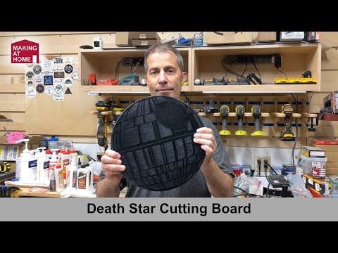 Death Star Cutting Board from solid surface